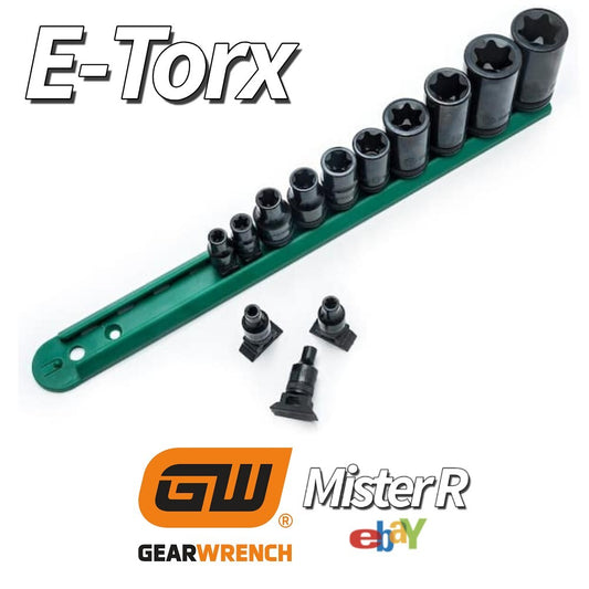 GEARWRENCH • External Torx Socket Set • 1/4" - 3/8" - 1/2" Drive • #805830