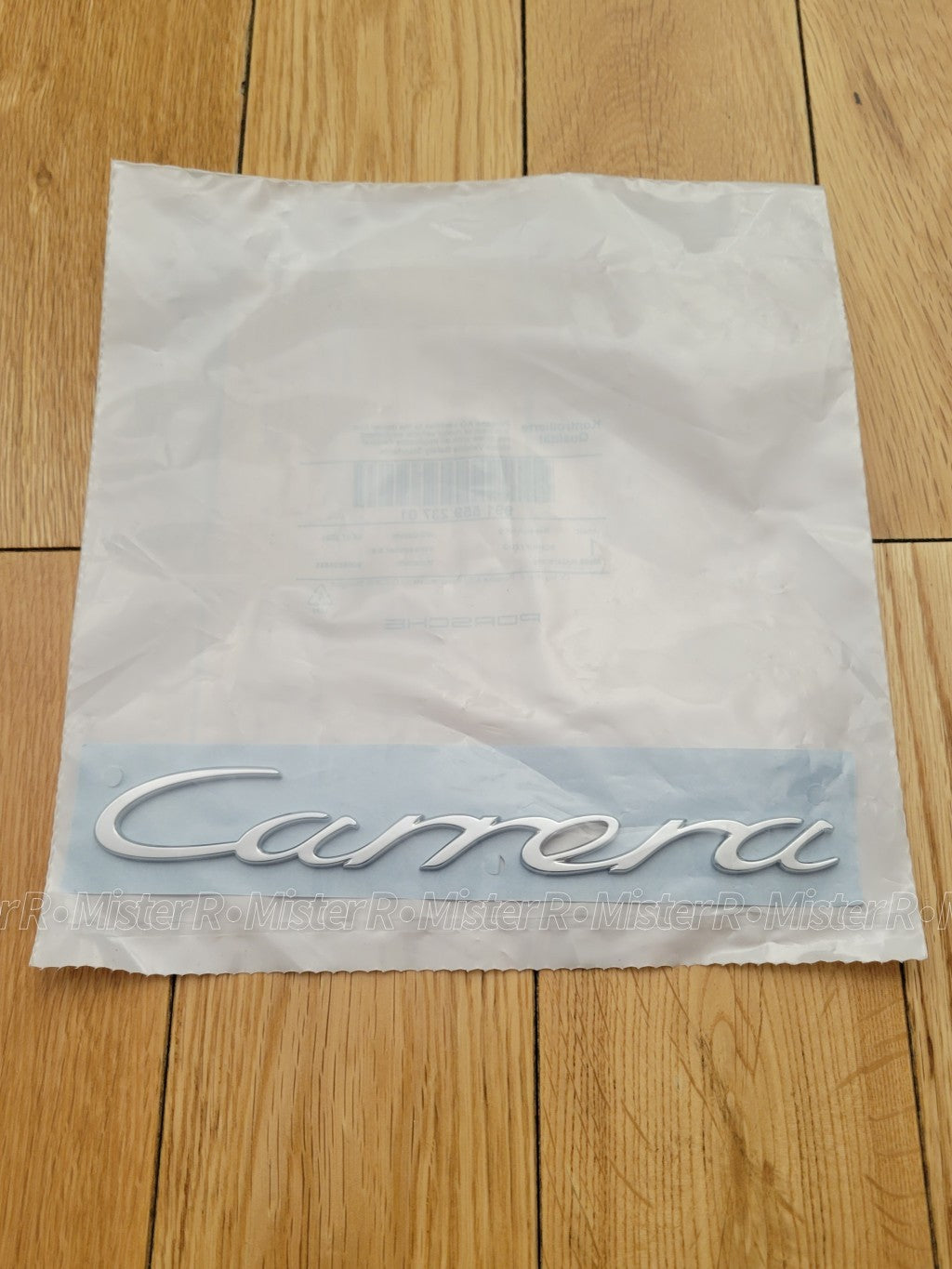 Porsche 911 991 • Carrera Rear Emblem • Chrome/Silver • 2013-2018 • #991559237011
