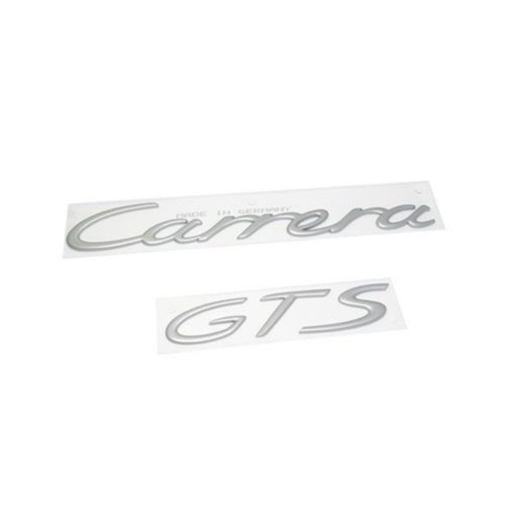 Porsche 911 997 • Carrera GTS Script Rear Emblem • Satin Aluminum • #997559037061