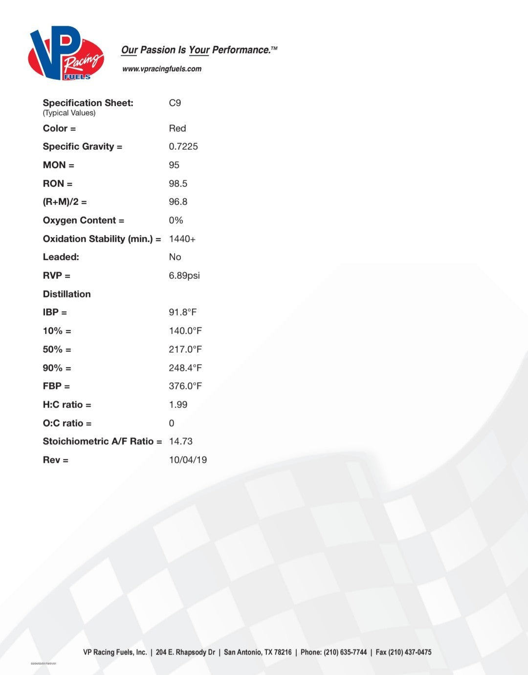 VP Racing C9 • Unleaded Race Fuel • 5 Gallon Gas Can/Pail ️ 2