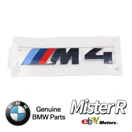 BMW F82 M4 • Rear Trunk Emblem • Genuine OE • S55 • 4 Series • #511380543300