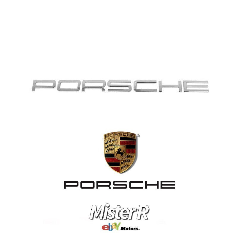 Porsche 911 991 • Text Rear Emblem • Chrome/Silver • 2013-2018 • #991559235000