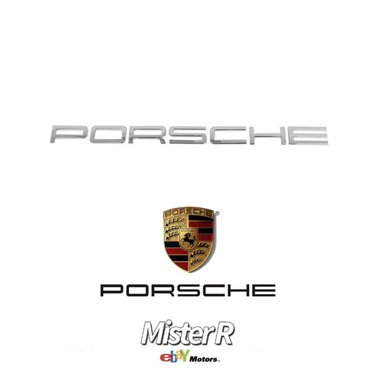 Porsche 911 991 • Text Rear Emblem • Chrome/Silver • 2013-2018 • #991559235000