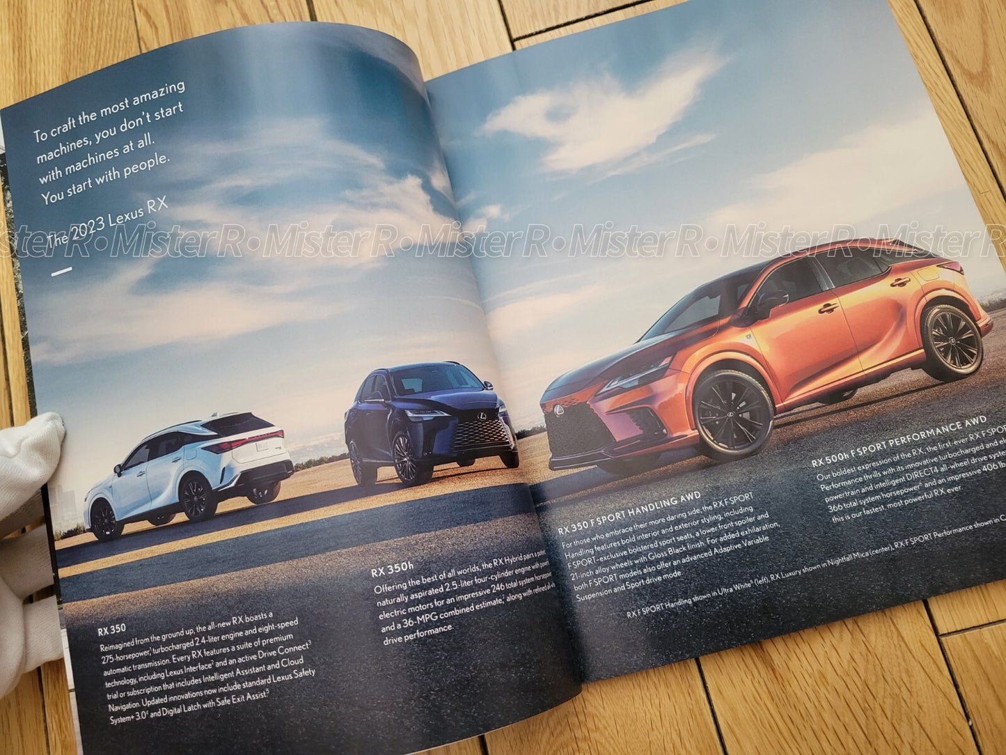2023 Lexus RX • 350 350h 500h F Sport • Sales Brochure • Original Dealer Catalog1