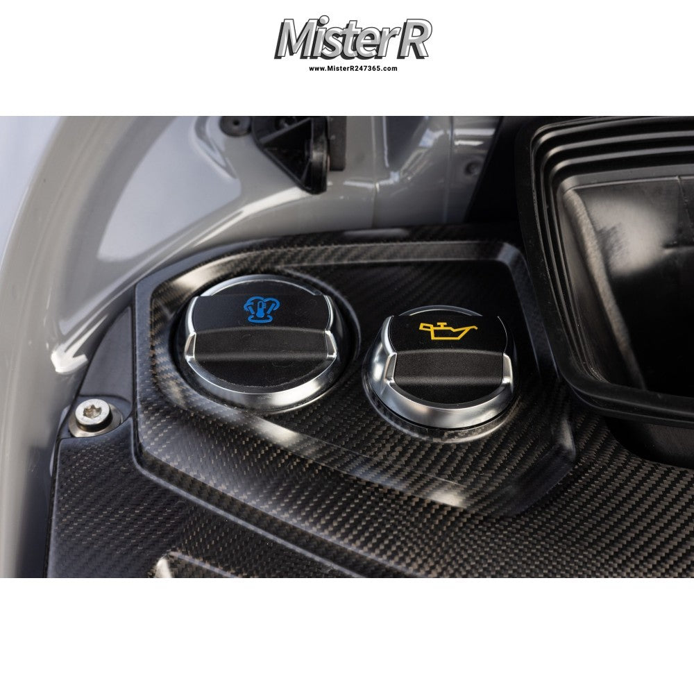 Porsche 911 992 • Aluminium Oil + Coolant Cap Set • Carrera Targa 4S #9920441003