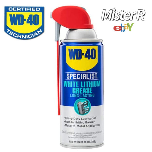 WD-40 • White Lithium Grease • Specialist Heavy Duty Lubricant Spray • 10 oz Can0