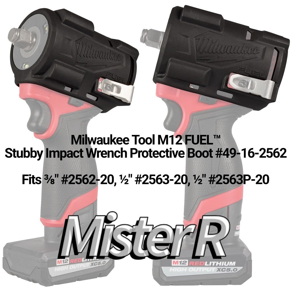 Milwaukee Tools M12 FUEL Gen 2 Stubby Impact Wrench Protective Boot #49-16-25623