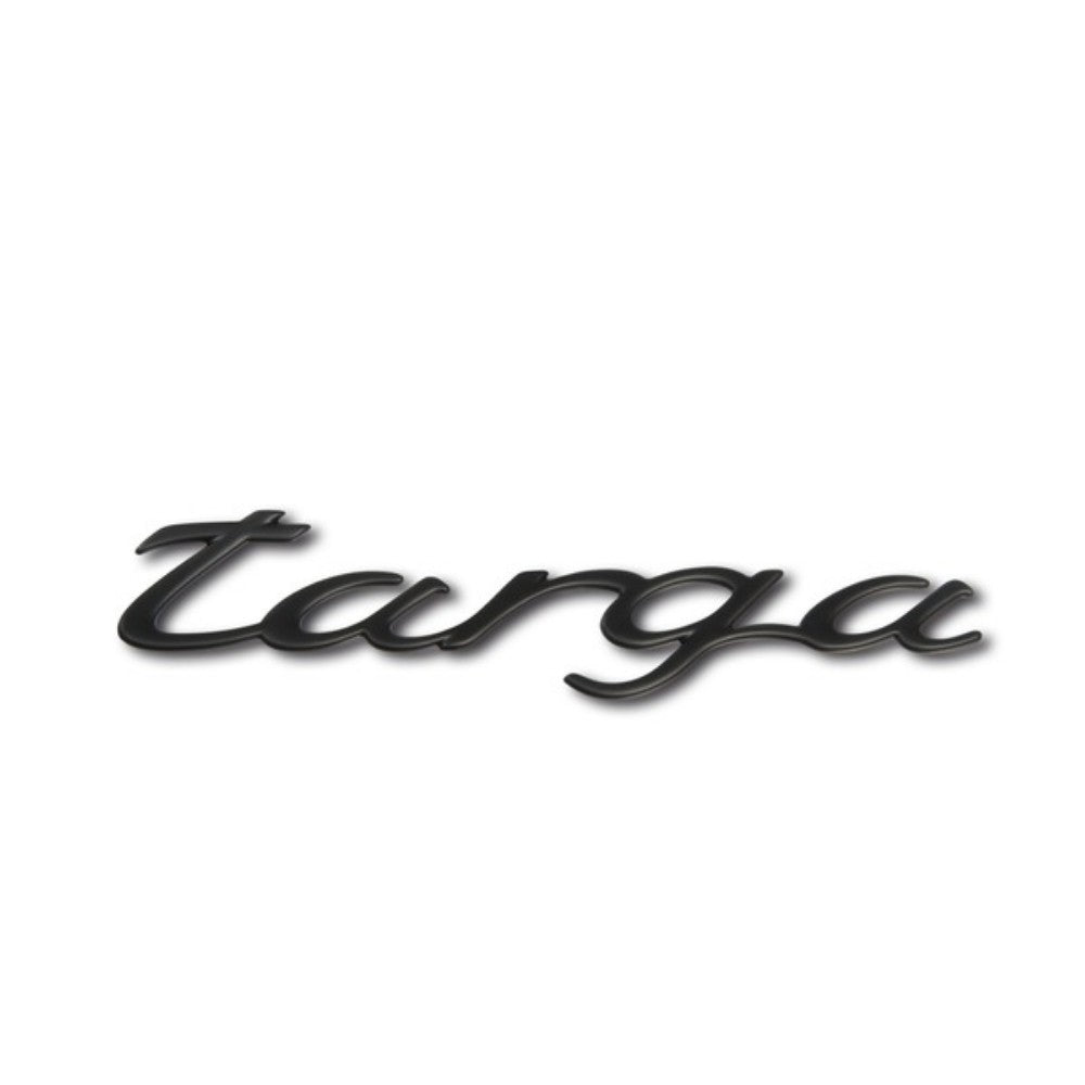 Porsche 911 996 Targa Script Emblem • Rally Black • Carrera C4S #9965592370870C1