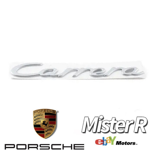 Porsche 911 997 • Carrera Script Rear Emblem • Satin Aluminum • #997559237010