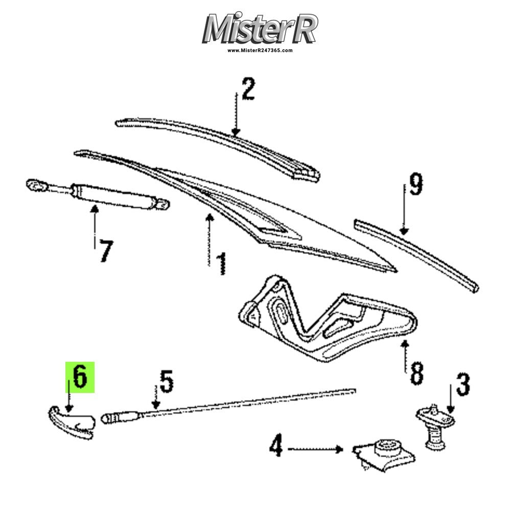 Porsche 930 964 • Deck Lid Cable Release Handle/Knob • URO Parts • #901552813202