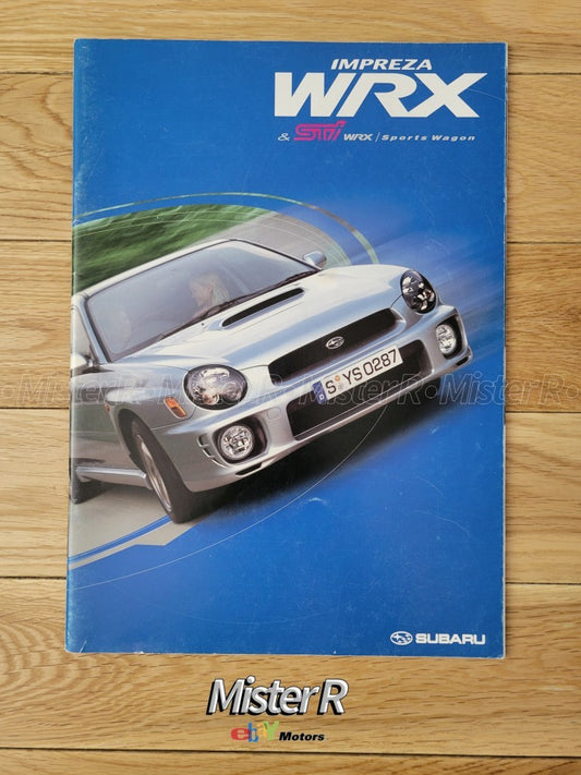 Subaru Impreza WRX • Original 2001 "Bug Eye" STi JDM Sales Brochure/Catalog0