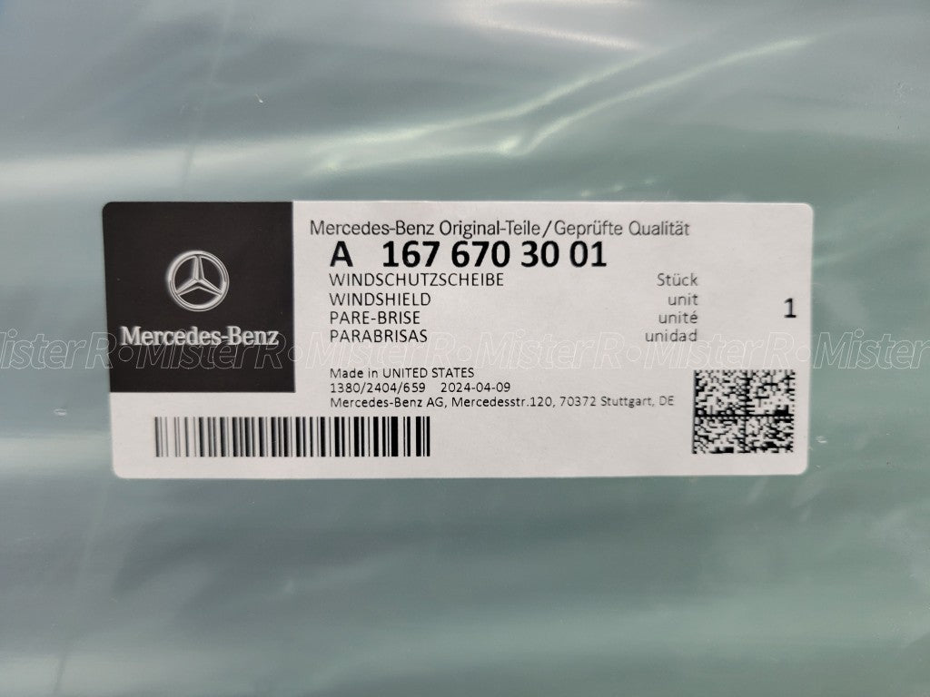 Mercedes-Benz GLE/GLS • Front Windshield Glass • C167 W167 X167 • #A167670300114