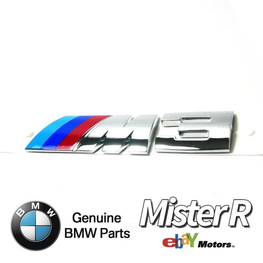 BMW E46 M3 • Rear Trunk Emblem • Genuine OE • S54 • 3 Series • #511478936550