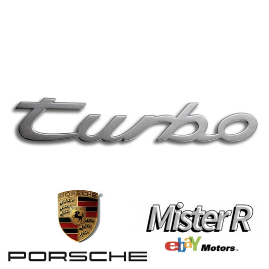 Porsche 944 • Turbo Script Emblem • Rear Decklid/Trunk Insignia • #951559093010