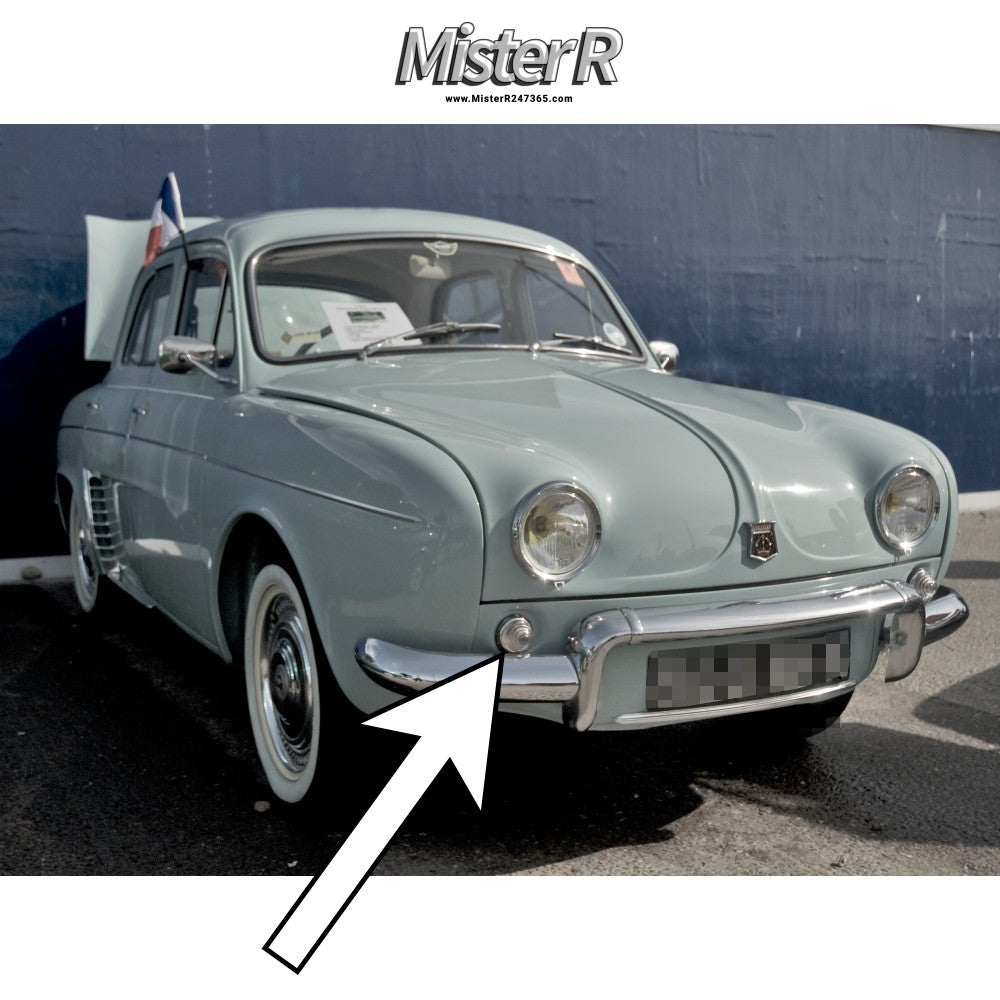 Renault Dauphine • Turn Signal Lamp Clear Glass Housing • R1090 Gordini Ondine 1