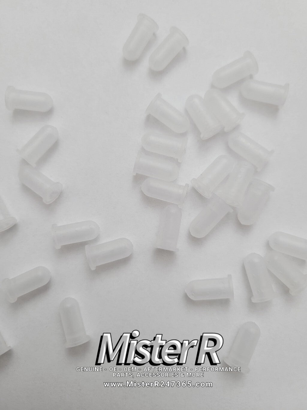 BMW Roundel Emblem Grommets • Clear Rubber • Hood/Trunk • Genuine OE 511482099322