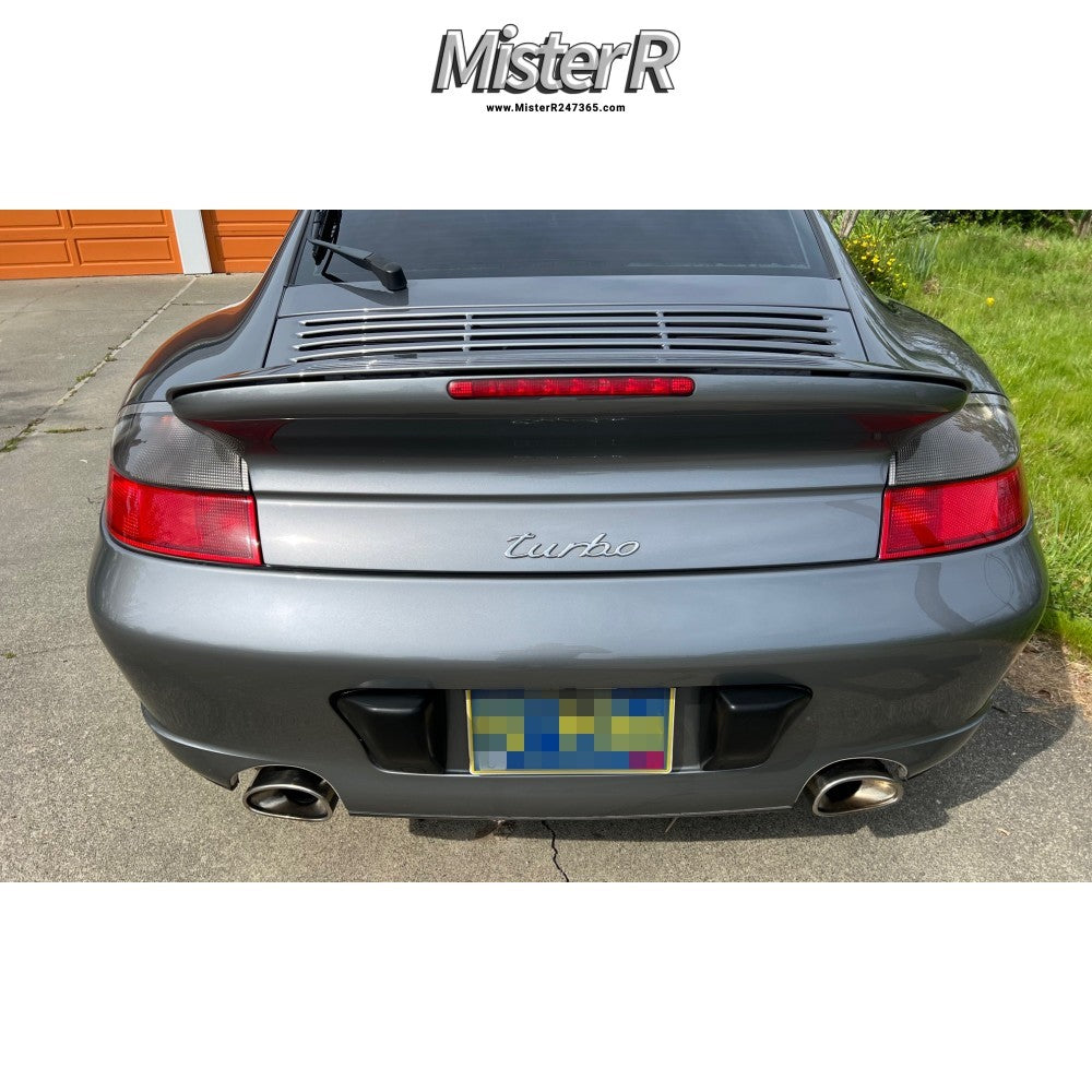 Porsche 911 996 • Turbo Rear Script Emblem • Chrome Silver • #996559237034PU1