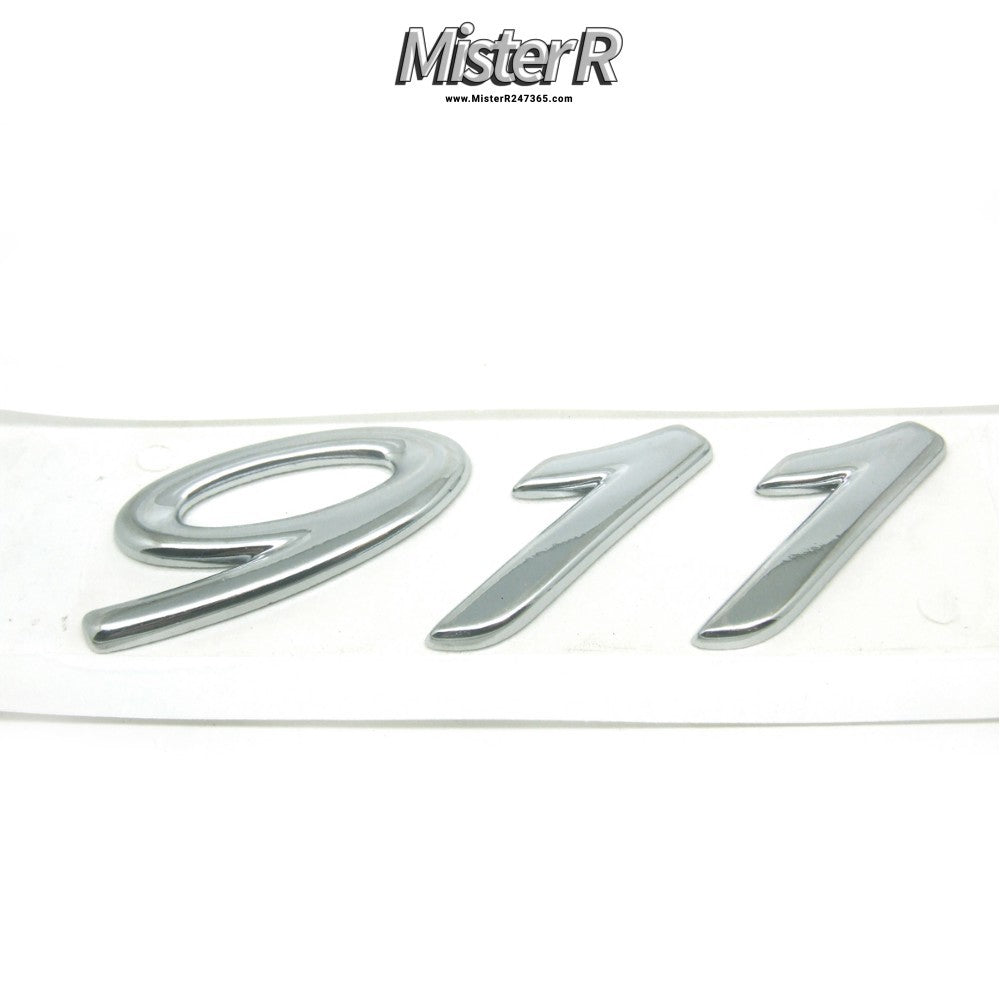 Porsche 996 Millennium Edition 911 Emblem • Chrome 2000 Silver Y2K #996559237111