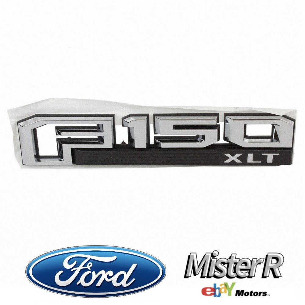 Ford • F-150 XLT Left/Driver Fender Emblem • Chrome • Genuine OE • #FL3Z16720D0