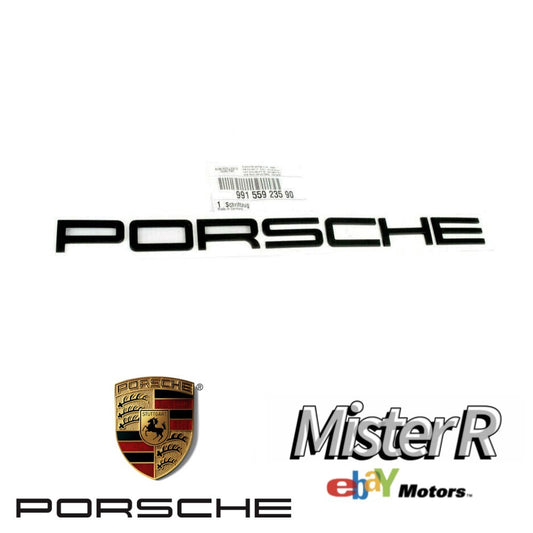 Porsche Text Emblem • Matte Black • 911 991 718 982 GTS GT3 GT4 • #991559235900