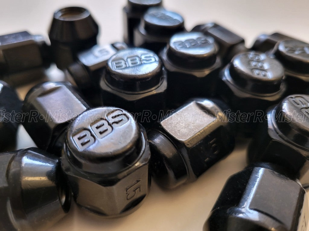BBS Wheels • Debossed Standard Lug Nut Set • M12x1.5 • Genuine BBS • 20 Pieces12