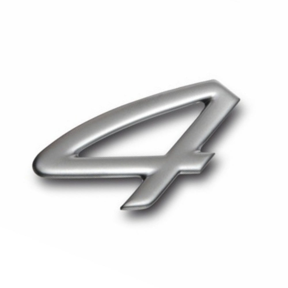 Porsche 996 Carrera 4 Emblem • Satin Aluminum • 911 AWD • #996559241024PU1