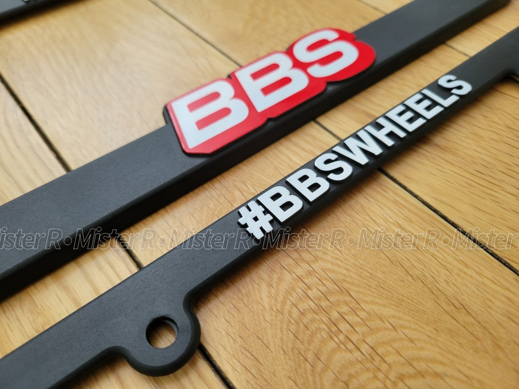 BBS • Black Plastic License Plate Frame • BBS Wheels USA3