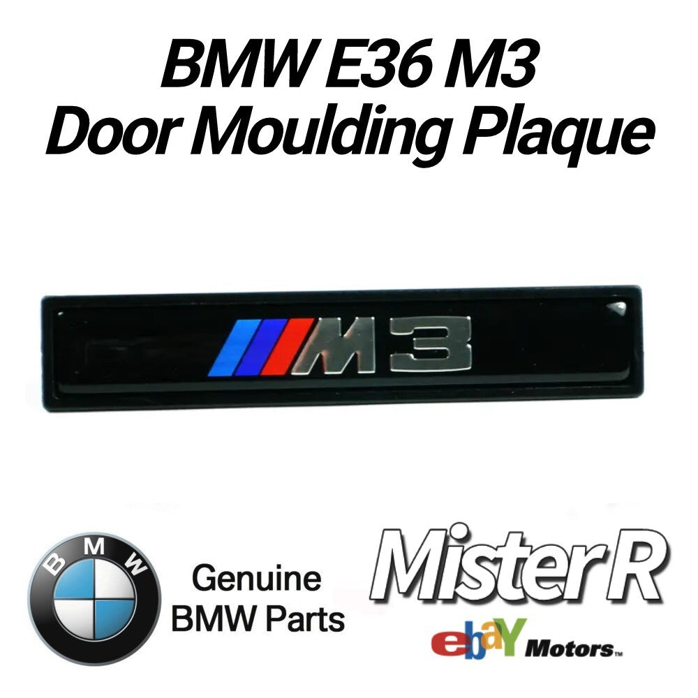 BMW E36 M3 • Door Moulding Plaque • Left or Right Molding Emblem • #511322513810