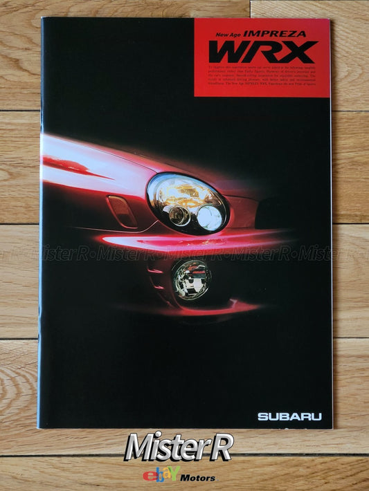 Subaru Impreza WRX • Original 00 01 02 "Bug Eye" STi JDM Sales Brochure/Catalog0