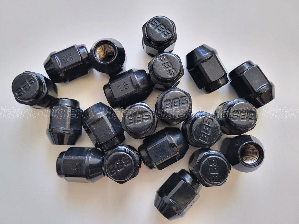 BBS Wheels • Debossed Standard Lug Nut Set • M12x1.5 • Genuine BBS • 20 Pieces14