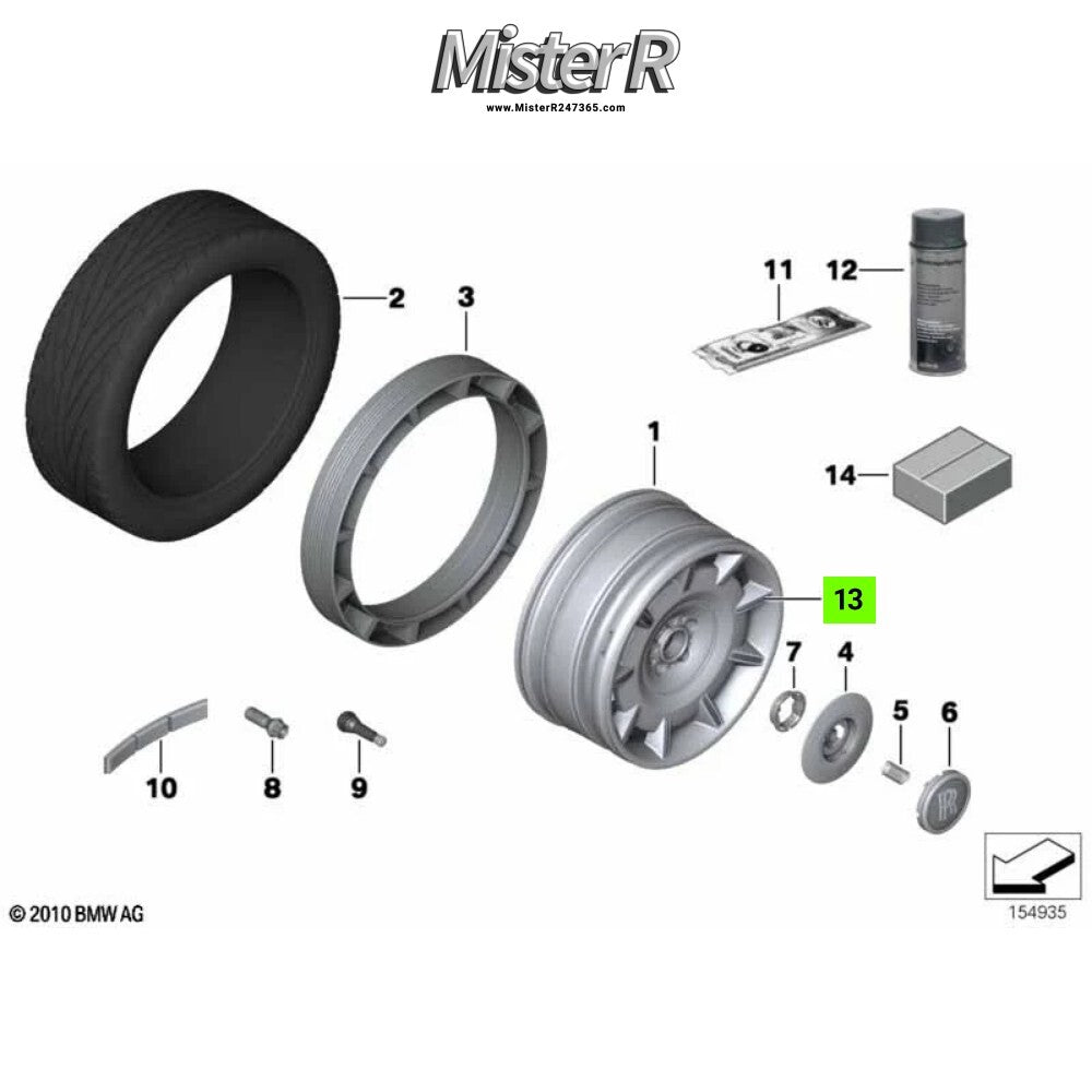 Rolls-Royce Phantom VII • Wheel Spoke Insert • Pax-Rad Styling 100 #361067772341
