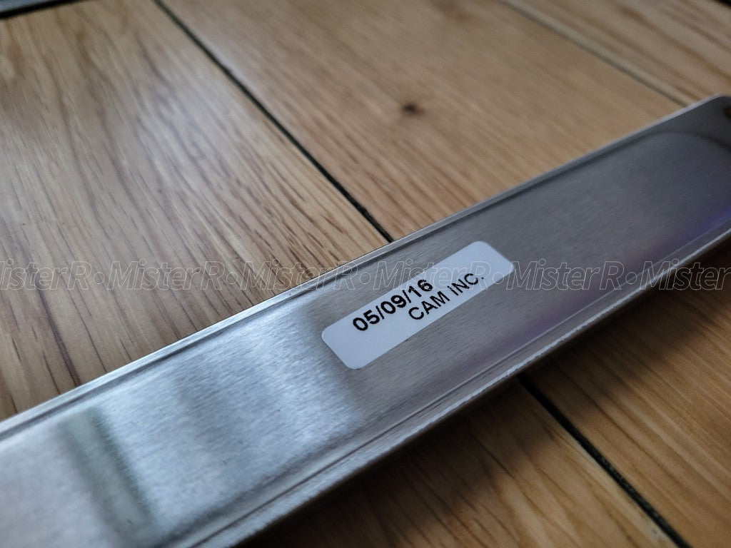 Porsche Macan • Brushed Silver License Plate Frame • Genuine OE • #PNA704006007