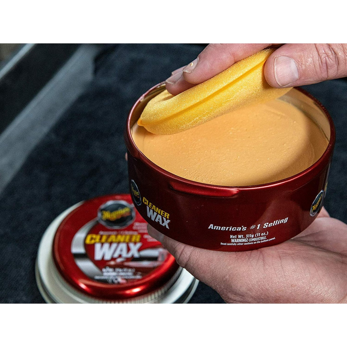 Meguiar's Cleaner Wax - Solid Paste Wax - 11 Oz. Tin - #A1214