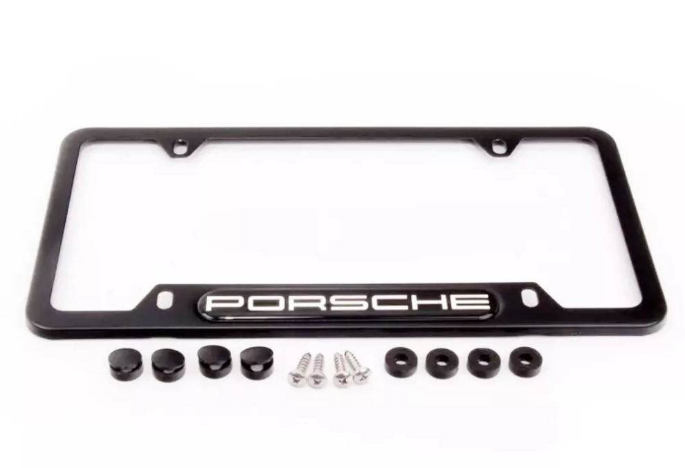 Porsche - Matte Black License Plate Frame - Genuine OE - #PNA70200500