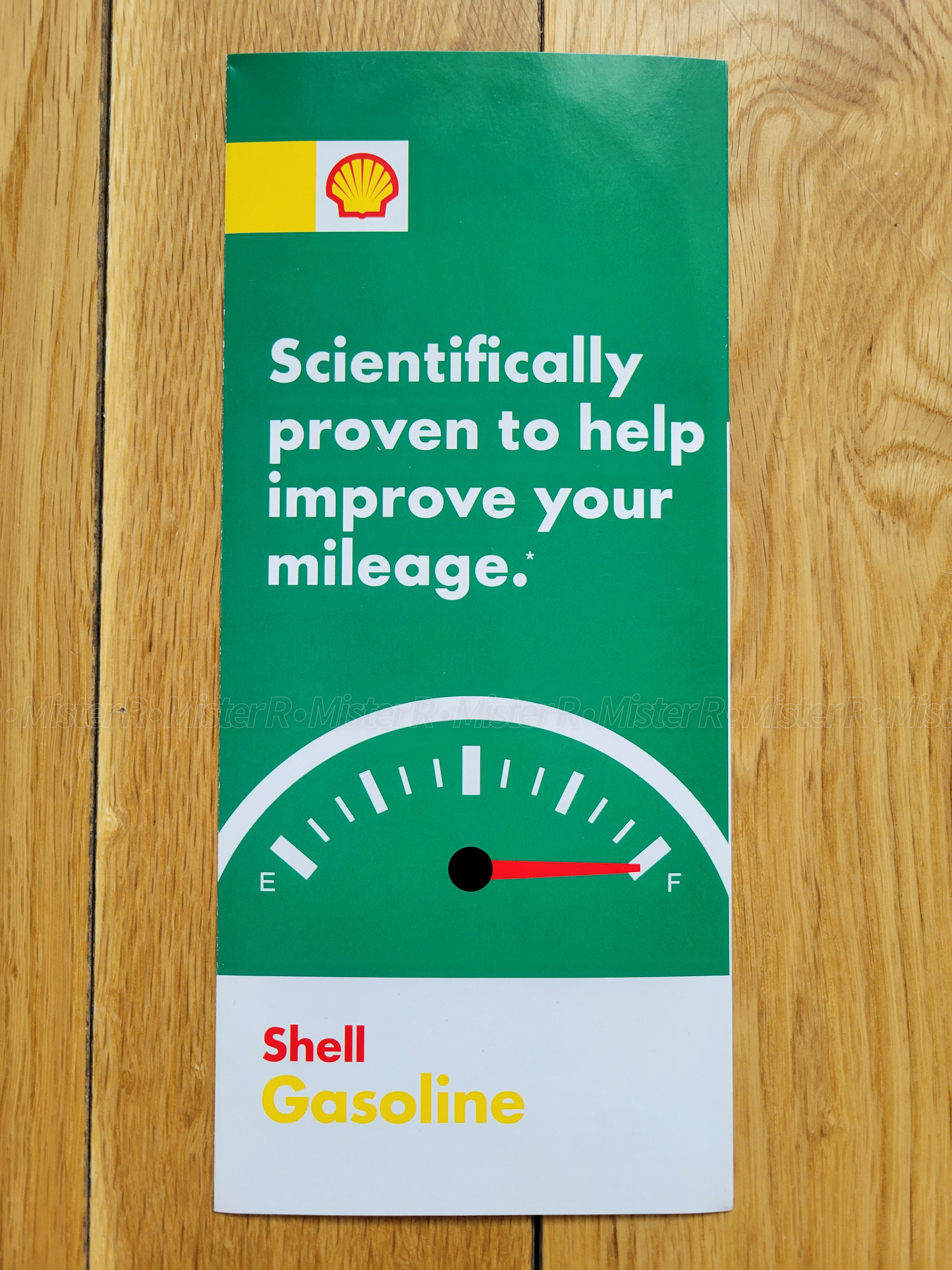 Shell Gasoline - Scientifically Proven To Improve Your Mileage - Top Tier Gas Ad - Brochure/ Pamphlet