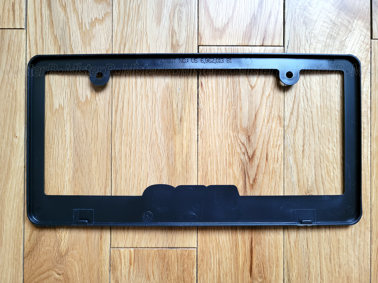 BBS Logo License Plate Frame - Black Plastic - Genuine BBS Wheels USA