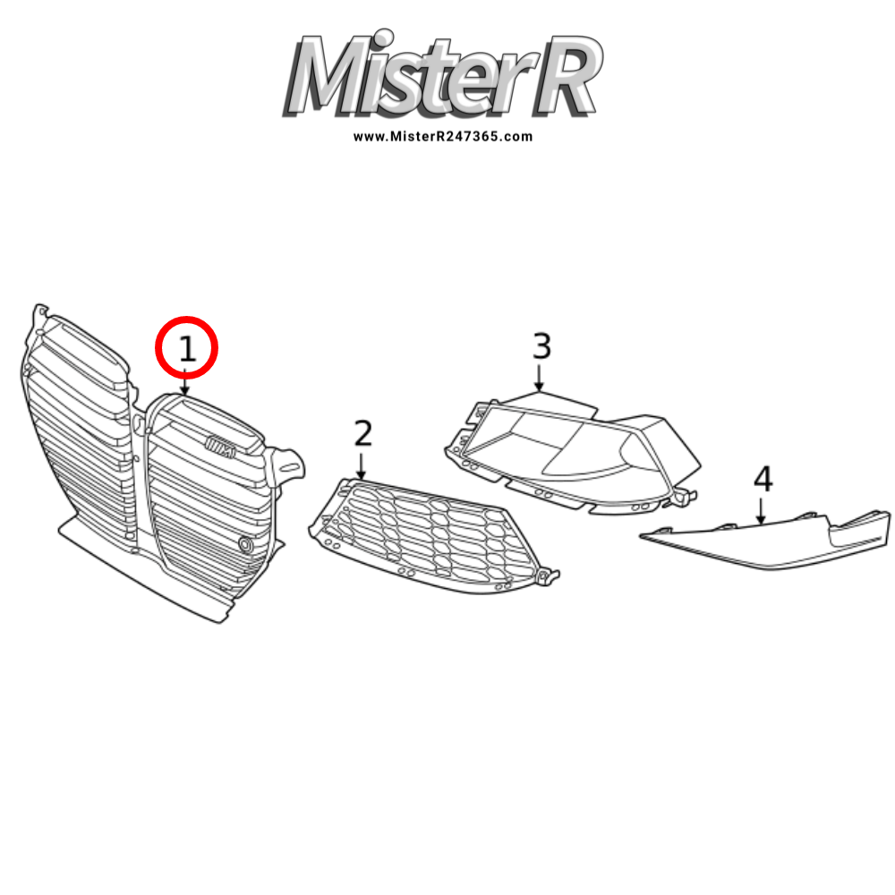 BMW G8X - M3/M4 Competition Front Grille - G80 G82 G83 - Used OE - #51138081143