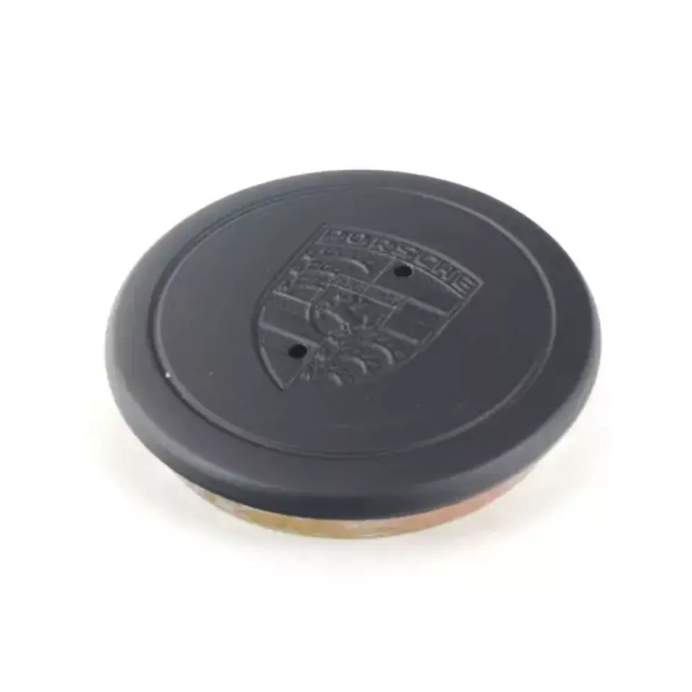 Porsche - Black Crest Center Cap - 911 912 930 944 - OEM #91136103228