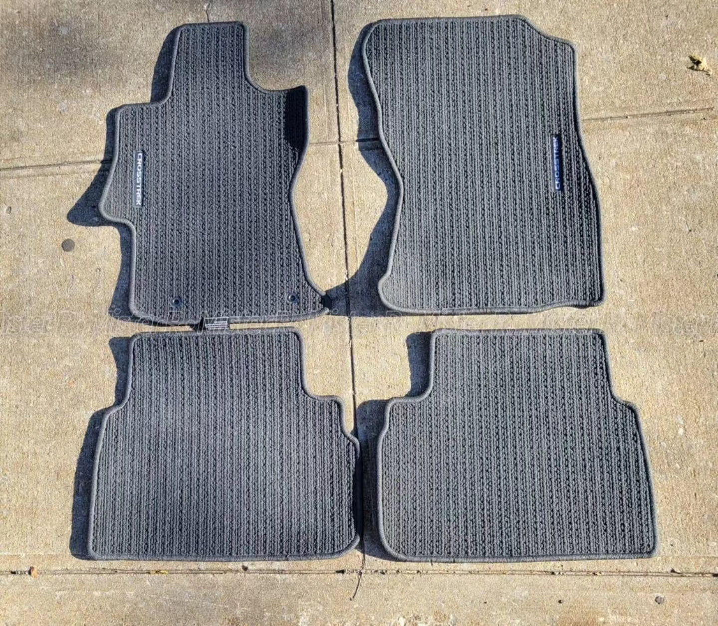 Subaru Crosstrek - Floor Mat 4 Piece Set - Black - Genuine New OE - #J501SFL020