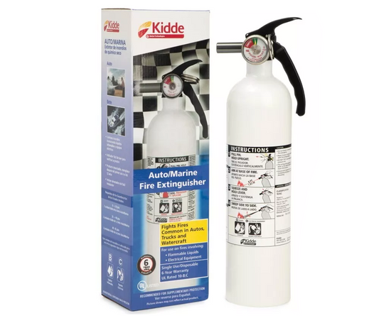 Kidde - Auto/Marine Fire Extinguisher - 4lb Dry Chemical - Car/Truck/Boat