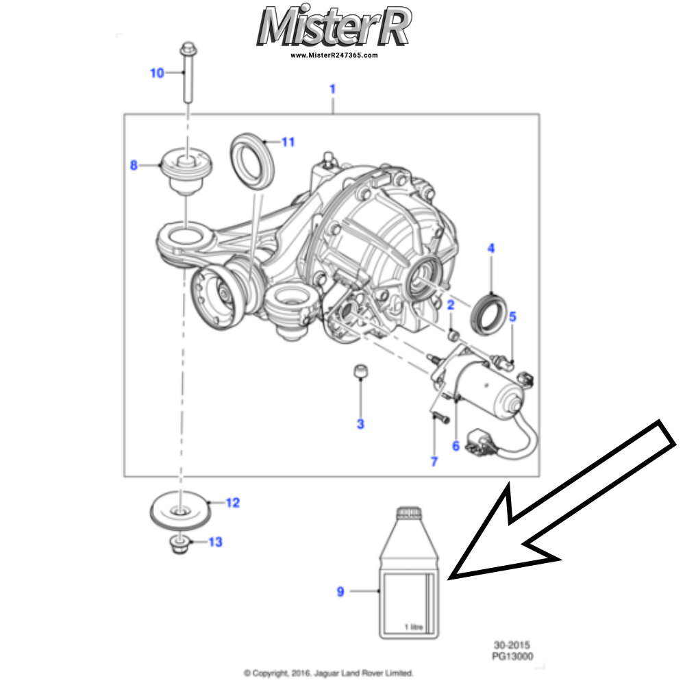 Castrol Differential/Gear Oil - BOT720 75W90 - Jaguar - Land Rover - #C2D3650