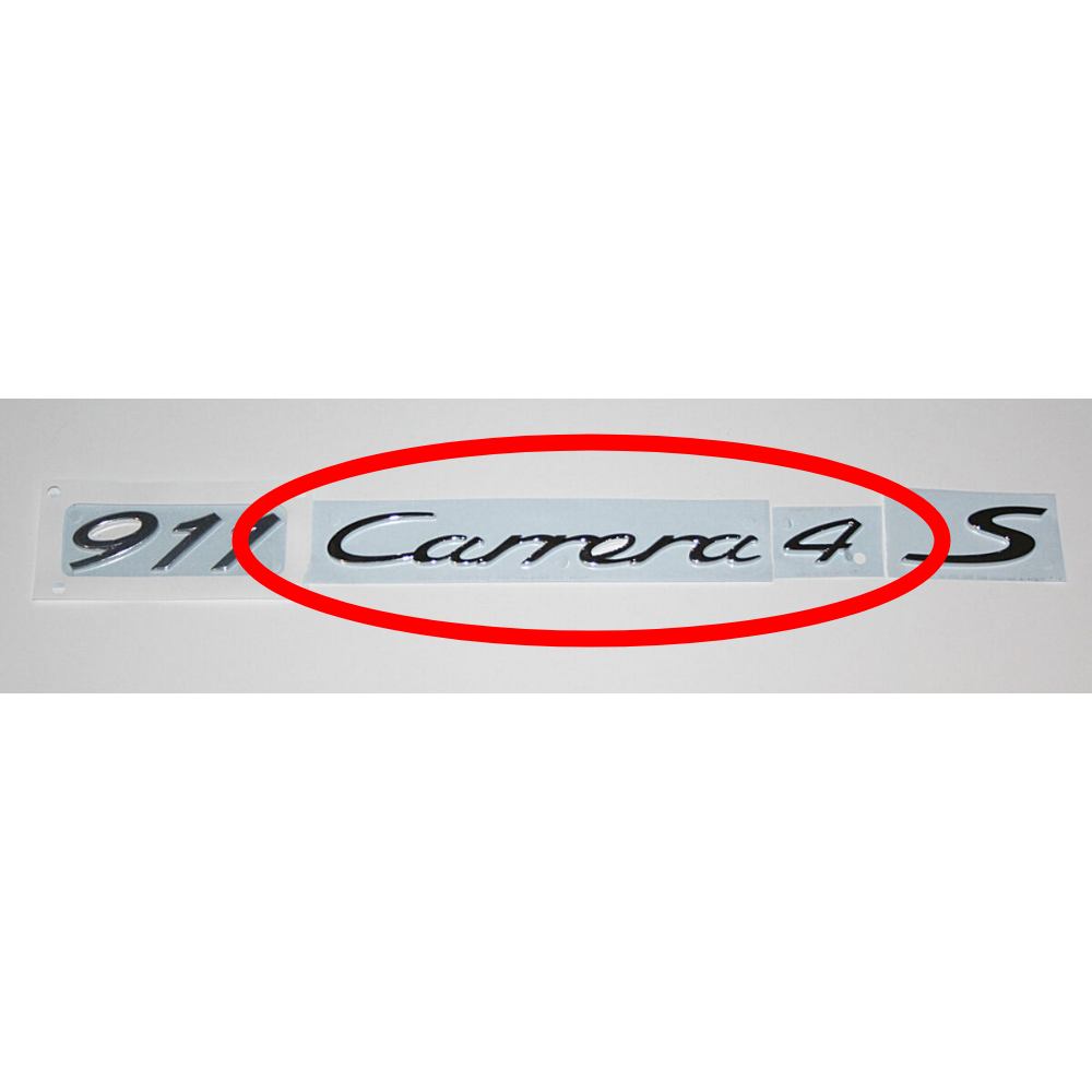 Porsche 911 991 - Carrera 4 Rear Emblem - Chrome/Silver - #99155923701 #99155924101