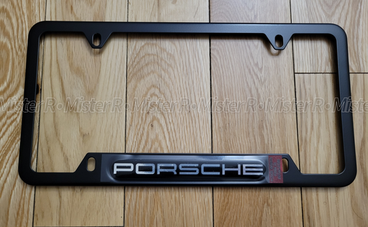 Porsche - Matte Black License Plate Frame - Genuine OE - #PNA70200500