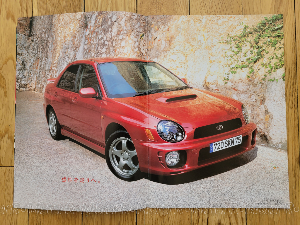 Subaru Impreza WRX - Original "Bug Eye" STi 2000 2001 2002 JDM Dealer Sales Brochure/Catalog