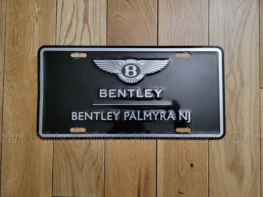 Bentley - Dealership License Plate - Palmyra, New Jersey - NJ Dealer Promo