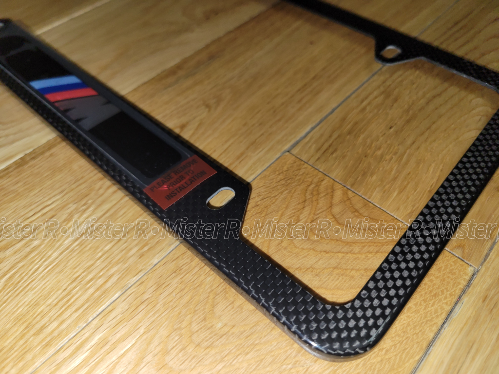 BMW - M Carbon Fiber License Plate Frame - Genuine OE - #82112348413