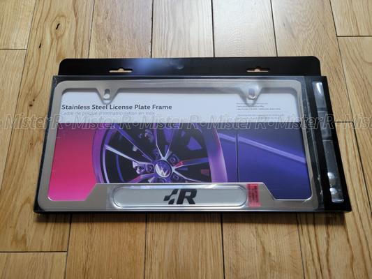 Volkswagen - Heritage R License Plate Frame -Polished Stainless Steel - VW OE -