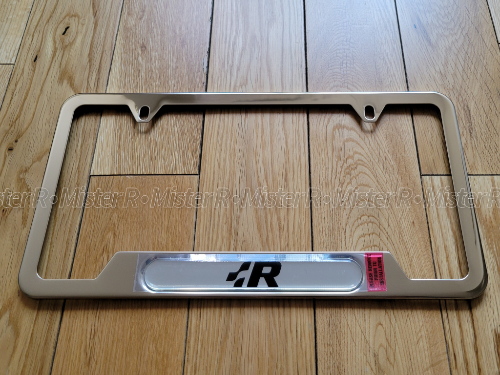 Volkswagen - Heritage R License Plate Frame -Polished Stainless Steel - VW OE -