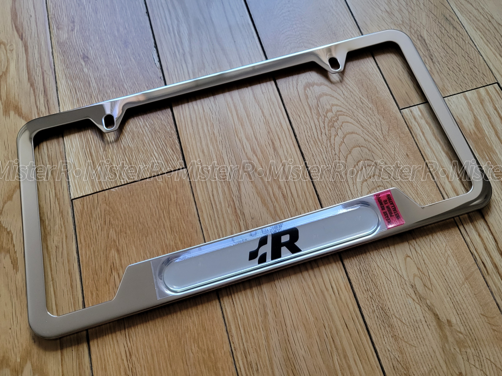 Volkswagen - Heritage R License Plate Frame -Polished Stainless Steel - VW OE -