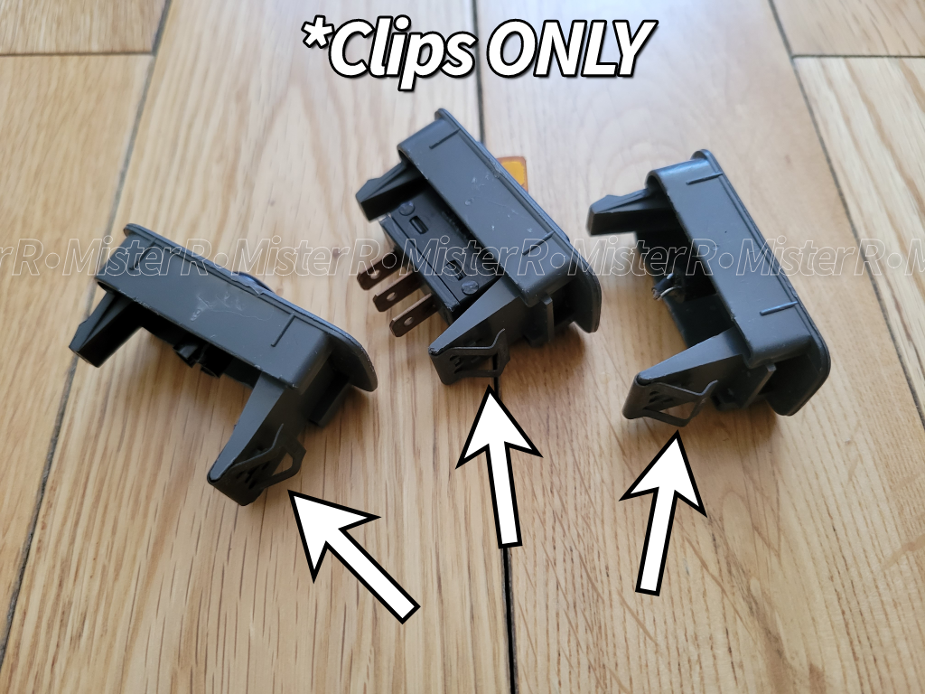 Honda - Trim Fitting Clip - Instrument Panel Garnish Holders ×3 - #90666-SD4-003